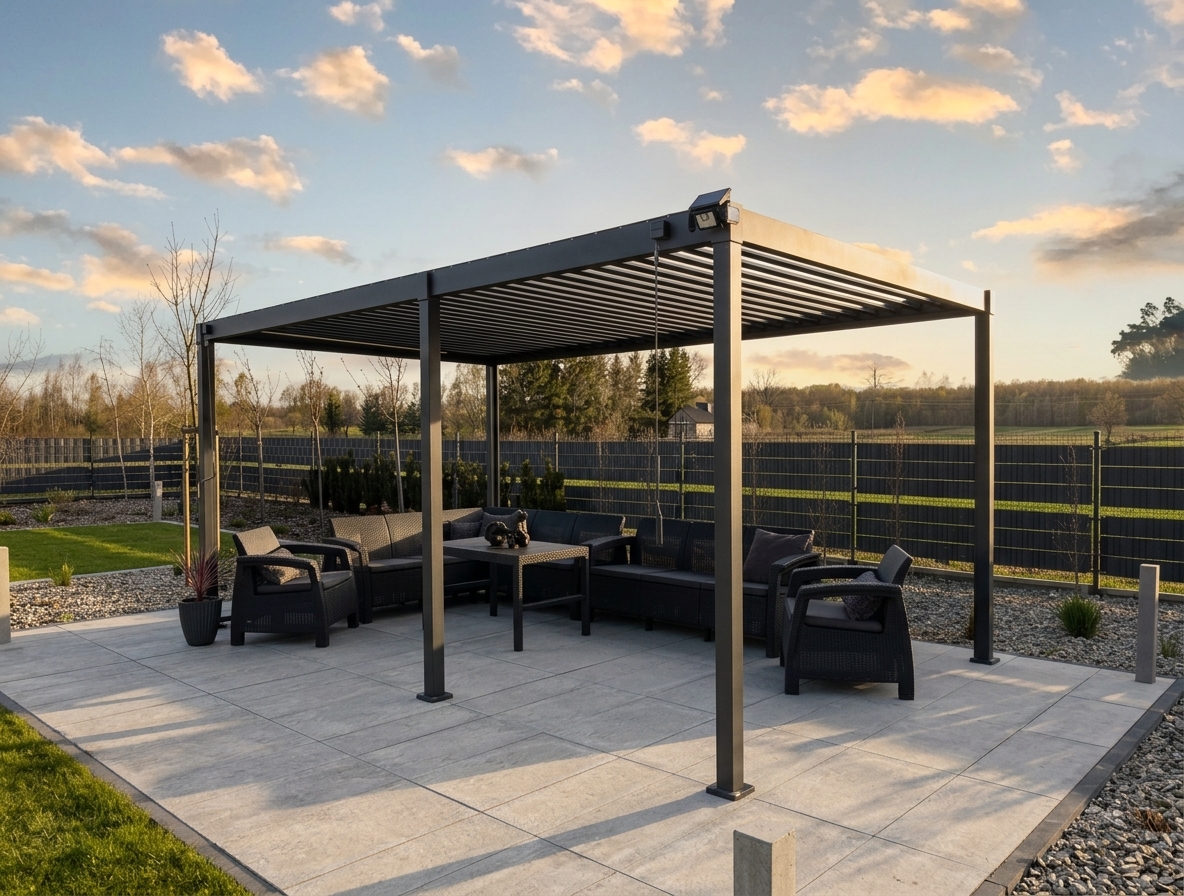 Pergola Essenza — otwarta konstrukcja